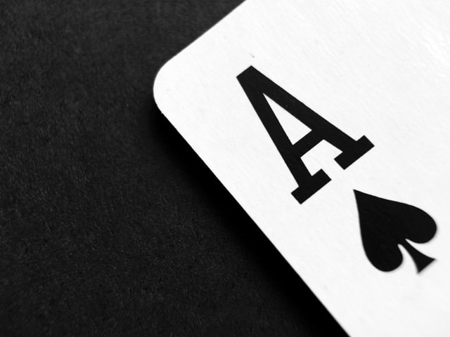image of a playing card showing an ace
